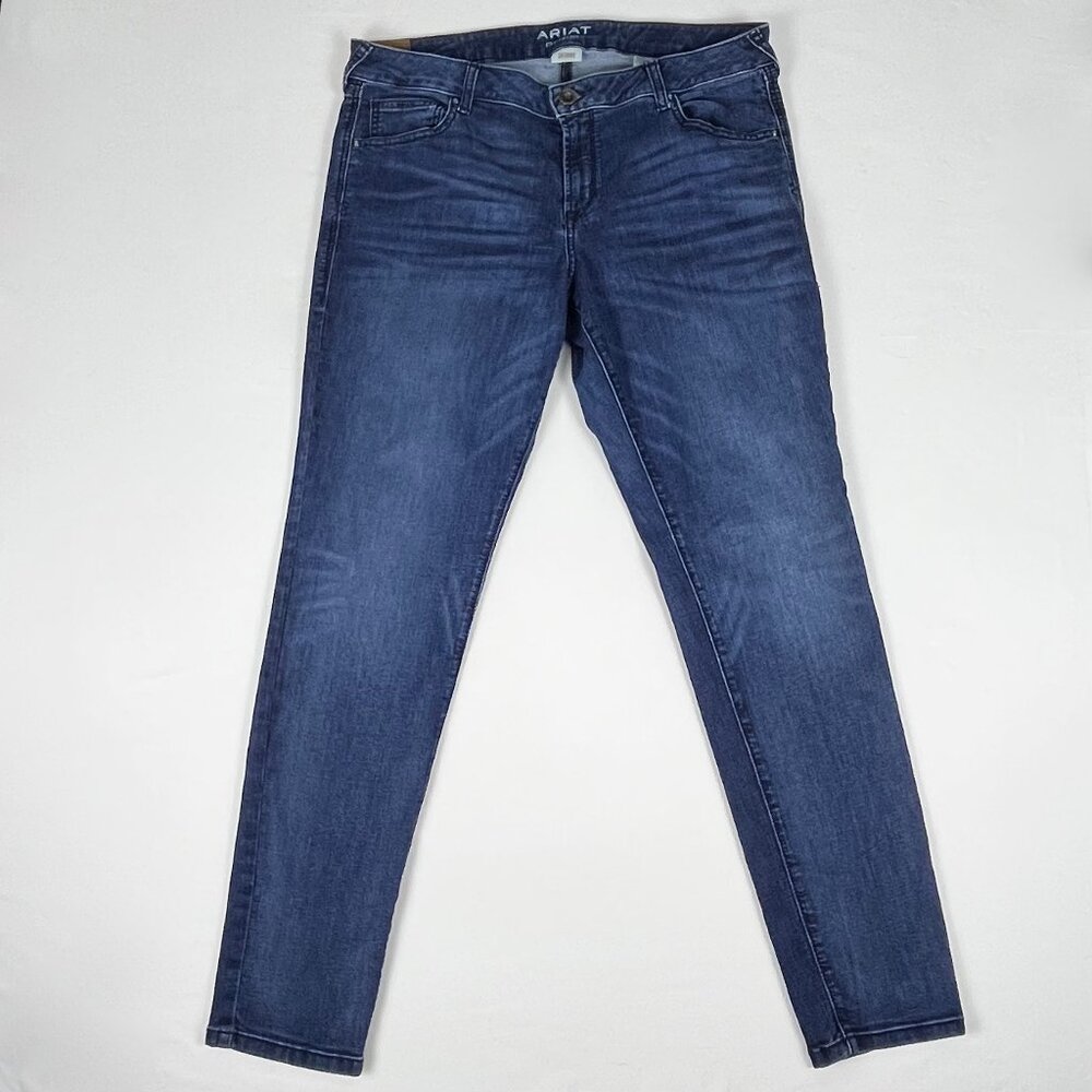 Ariat Denim Skinny Jeans Women’s Mid Rise Stretch Blue Size 33 Regular - Picture 2 of 8